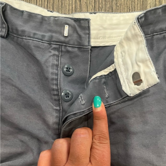 American Eagle Outfitters Womens Shorts Mid-Rise Button Zip Cotton Gray Size 6 - Picture 3 of 7